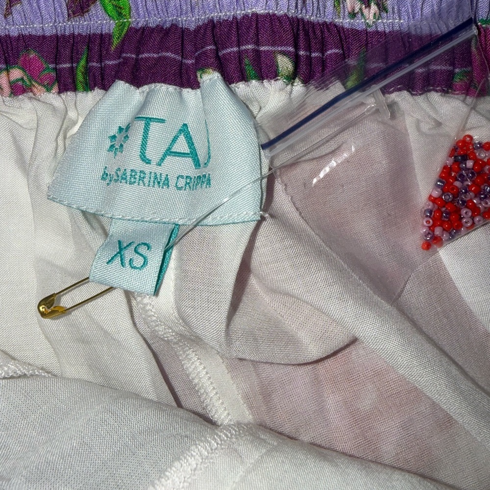 Taj by Sabrina Crippa NOAH PANT and SHIRT SET - SECRET GARDEN size XS NWT - Picture 6 of 7